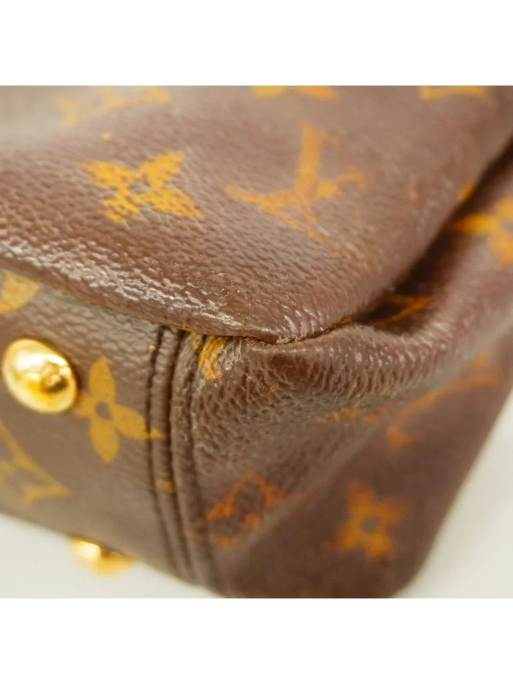 Louis Vuitton Handbag Monogram Pallas BB Brown Cerise